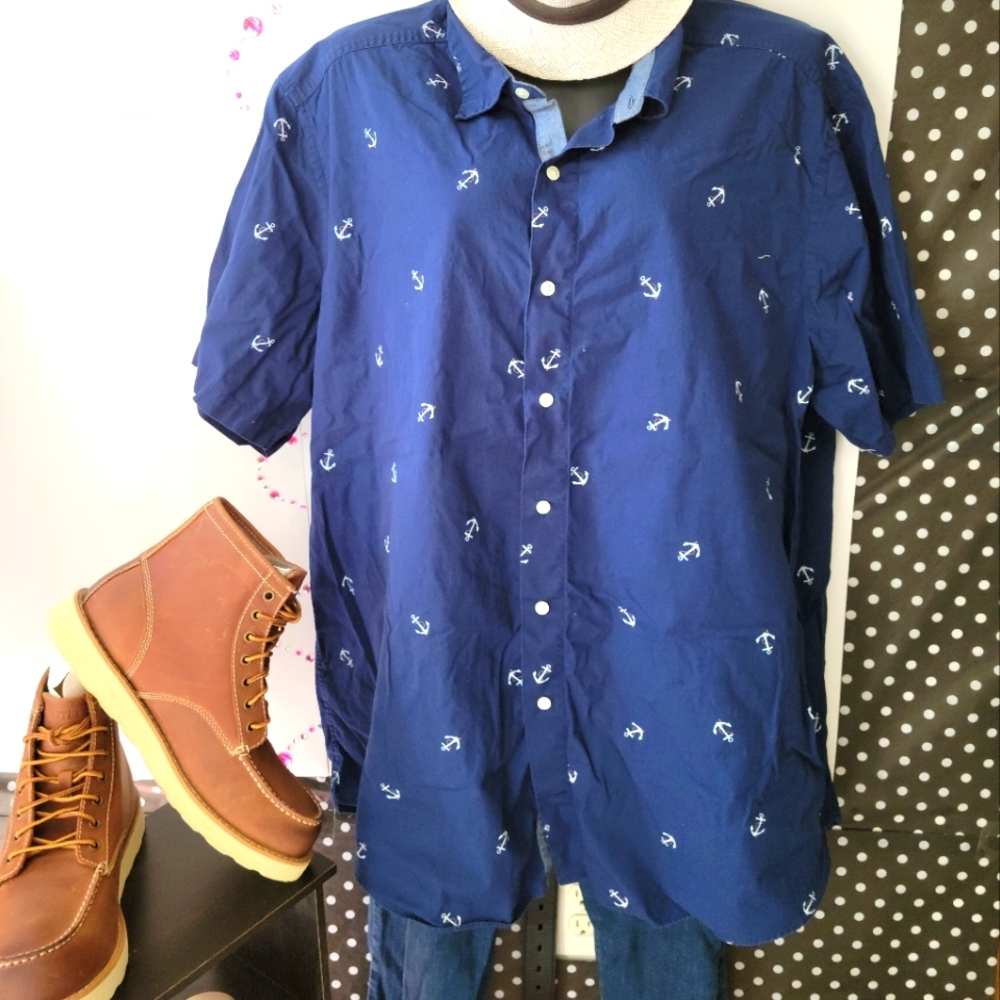 NAUTICA short sleeve button-down ***eco-friendly***